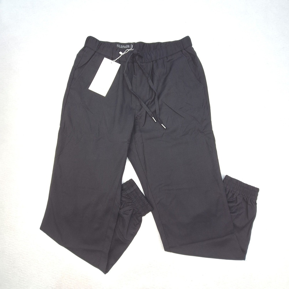 Wildfang Empower Drawstring Pant Womens Medium Black Joggers Streetwear